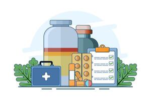 medical hospital concept, health check, medical record metaphor flat design , simple and modern style graphic element for websites, web pages, templates, info graphics, web banners. vector