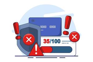 Fraud detection concept, debit card fraud detection uses tools and techniques to identify and prevent unauthorized transactions, thereby protecting against financial loss. improve payment security. vector