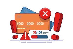 Fraud detection concept, debit card fraud detection uses tools and techniques to identify and prevent unauthorized transactions, thereby protecting against financial loss. improve payment security. vector