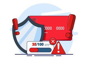 Fraud detection concept, debit card fraud detection uses tools and techniques to identify and prevent unauthorized transactions, thereby protecting against financial loss. improve payment security. vector