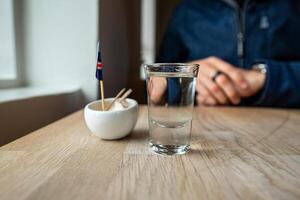 Sampling Fermented Shark Hakarl in Iceland photo