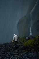 Exploring the Mystical Beauty of Skogafoss Waterfall, Iceland photo
