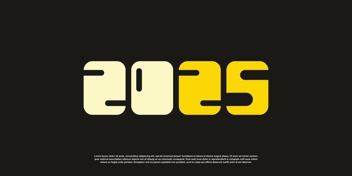 2025 design element idea with creative unique simple modern concept high resolution vector