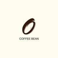 A brown and white logo with coffee beans house vector