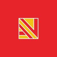 AN design logo with unique concept vector