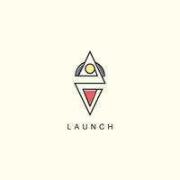 Launch Start up icons collection design vector