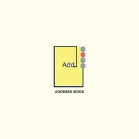 Adress book start up and workspace icons collection vector