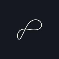 Design logo with line art concept vector