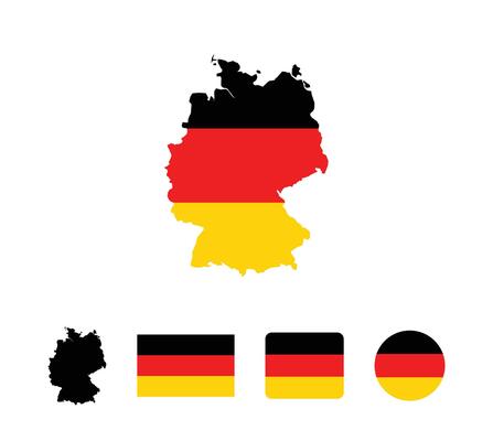 Germany flag. Set of Germany Flags Collection.