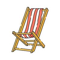 Relaxing beach chair icon, perfect for summer, vacation and beach, ready to use vector