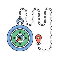 Navigation, orientation, an amazing design of compass in modern style vector