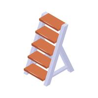 Have a look at this amazing isometric icon of staircase in modern style vector