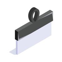 Look at this editable icon of scraper in isometric design style vector
