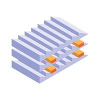 An amazing isometric icon of concrete Block, ready to use vector