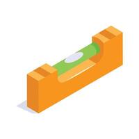 Customizable isometric icon of leveler, ready to use vector