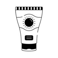 Amazing of sunscreen in modern design style, sunblock icon design vector