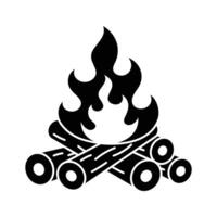 Take a look at this creatively crafted icon of bonfire in modern style vector