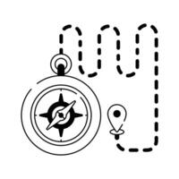 Navigation, orientation, an amazing design of compass in modern style vector