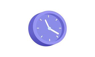 3d icon cartoon clock simple alarm new idea concept design vector