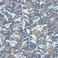 botanical illustration seamless repeat pattern digital artwork vector