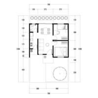 Floor plan blueprint, Figure of the jotting sketch of the construction and the industrial skeleton of the structure and dimensions. vector