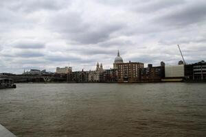 A view of the River Thames in London photo