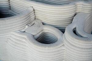 3D Printing coral houses. Green solution promotes coral reef restoration with innovative 3D printing technology. Green technology with eco-friendly additive manufacturing for sustainable development. photo