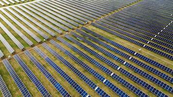 Harnessing the power of the sun with a beautiful array of solar panels photo