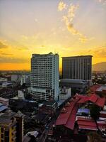 Sunset over Chiang Mai, Thailand photo
