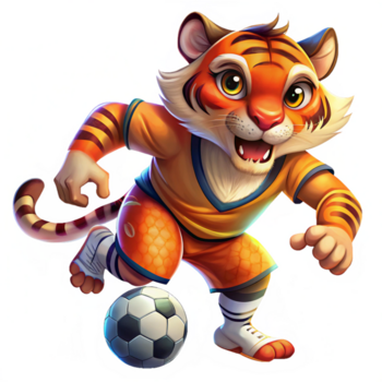 Tigers Fußball Kompetenzen Zeichnung png