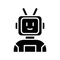 artificial intelligence solid icon design good for web or mobile app vector