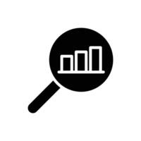 data analitycs solid icon design good for web or mobile app vector