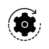 process solid icon design good for web or mobile app vector