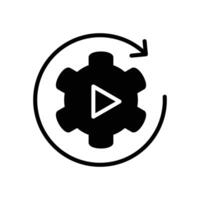 automation solid icon design good for web or mobile app vector