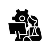 it manager solid icon design good for web or mobile app vector
