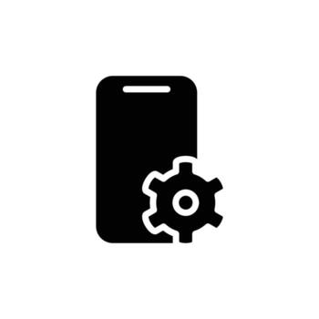 mobile aplication solid icon design good for web or mobile app vector