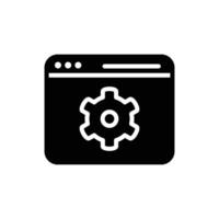 sofware development solid icon design good for web or mobile app vector