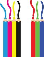 CMYK and RGB Color Mode Illustration. vector