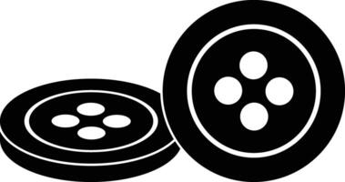 Cloth Button. Tailoring Icon vector