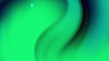 Green gradient background with scattered dots and flowing lines video