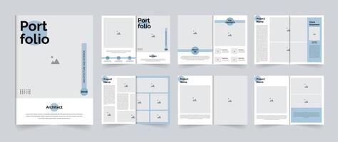 Portfolio architecture template design interior portfolio or project portfolio vector