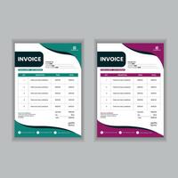 Creative Invoice Design Template vector