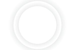 Circle background white color. Modern elegant shape vector