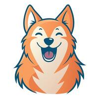 Dorkie dog screams kawaii vector