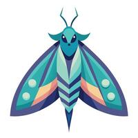 Diamondback Moth learns kawaii vector