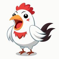 Dorking Chicken learns kawaii vector