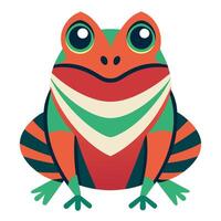 Darwins Frog smiles kawaii vector