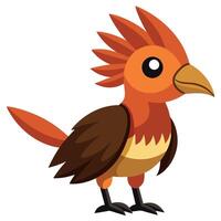 Dikkop bird stay kawaii vector