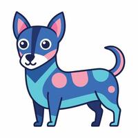 Dachsador dog looks kawaii vector