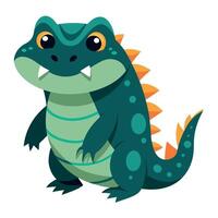 Cuviers Dwarf Caiman stay kawaii vector